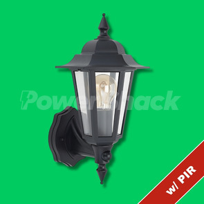 Bell Retro Vintage Lantern with PIR - Black - PIR