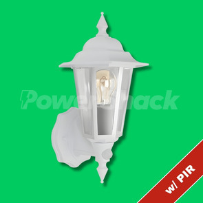 Bell Retro Vintage Lantern with PIR - White - PIR