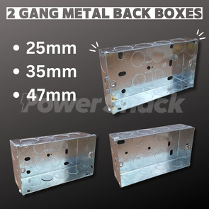 2 Gang Metal Back Box