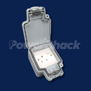 Euroseal - 13 Amp 1 Gang DP Weatherproof Single Socket