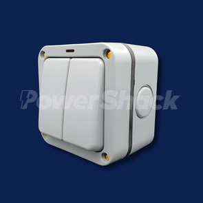 Eurolite - 2 Gang Outdoor Switch