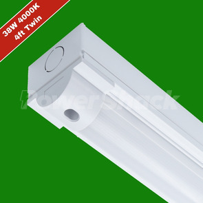 Lumineux Sutton LED Batten 4000K Twin - White - Twin - 4ft