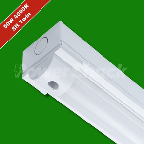 Lumineux Sutton LED Batten 4000K Twin - White - Twin - 5ft