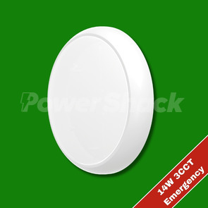 Lumineux Ridgegate Bulkhead 14W 3CCT - White - Emergency