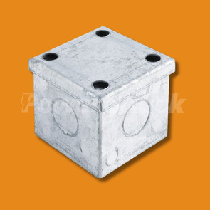 Niglon 50mm Galvanised Box (With Knockouts)