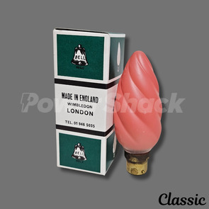 Bell 46mm Twisted Pink Candle Lamp - B22 - 60W