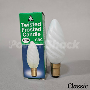 Bell Twisted Frosted Candle Lamp - B15 - 25W - 35mm