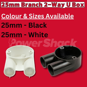 Univolt 25mm Branch 2 Way Box