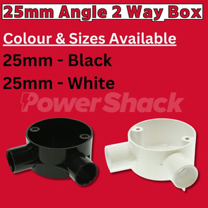 Univolt 25mm Angle 2 Way Box