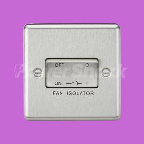 Knightsbridge Brushed Chrome 10AX Fan Isolator Switch