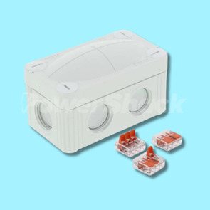 Wiska Combi 206 IP66 Junction Box - WHITE