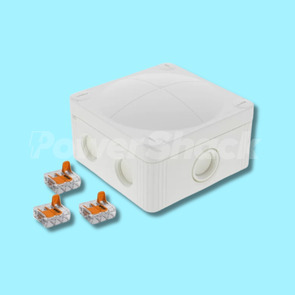 Wiska Combi 407  PVC IP66 Junction Box - WHITE