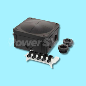 Wiska Combi 607 Junction Box - BLACK