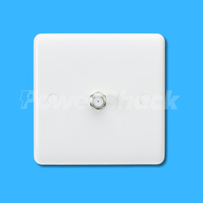 Knightsbridge Curved Edge SAT TV Outlet (non-isolated)