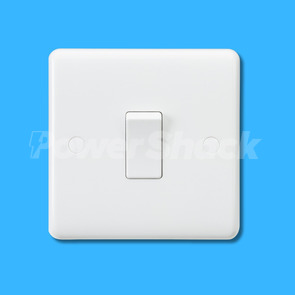 Knightsbridge Curved Edge 10AX 1G 1-Way Switch