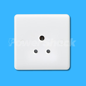 Knightsbridge Curved Edge 5A Unswitched Round Pin Socket