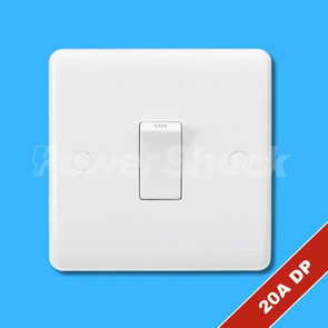 Knightsbridge Curved Edge 20A DP Switch