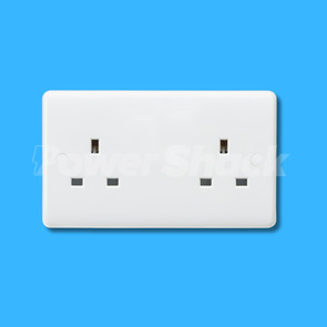 Knightsbridge 13A 2G DP Switched Socket - Unswitched Socket