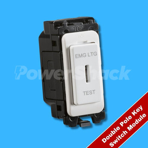 Knightsbridge Key Switch Module - 20 amp DP Emergency Lighting Key Switch