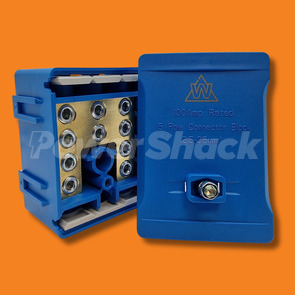 GPRO - 100amp 5 Way Terminal Block - Blue