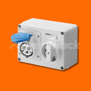 Gewiss IP44 Switched Socket Outlet - 2P+E 16A 230V