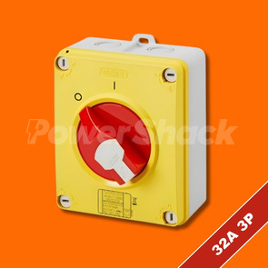 Gewiss Rotary Isolator Switch - 3 pole - IP66 - 32 amp - 3 Pole