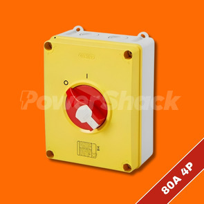 Gewiss Rotary Isolator Switch - 3 pole - IP66 - 80 amp - 3 Pole