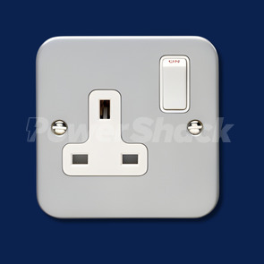 Eurolite 13Amp Metal Clad Switched Dp Socket