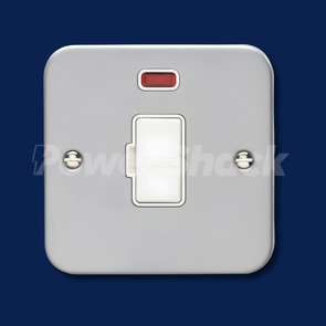 Eurolite 13Amp Unswitched Fuse Connection Metal Clad - Neon