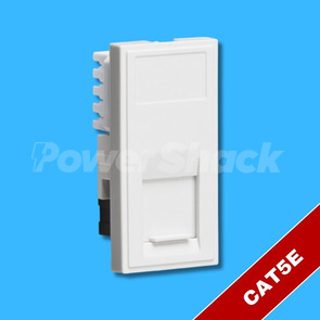 Knightsbridge Data Module RJ45 25 x 50mm - White - CAT5e