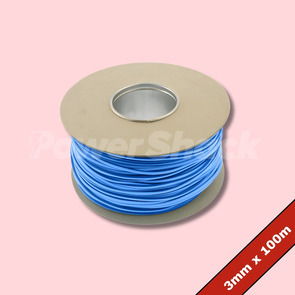 UNICRIMP Blue PVC Sleeving 100m - 3mm - Blue