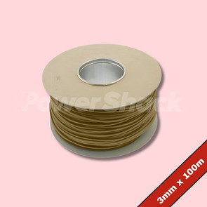 UNICRIMP Brown PVC Sleeving 100m