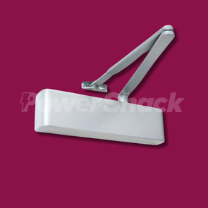 RUTLAND TS.9205 DOOR CLOSER + SEMI-RADIUS COVER, FLATBAR ARMSET, SILVER - 11626