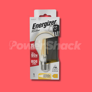 Energizer 8W LED Filament GLS Lamps - 1,060lm - E27 - NON DIMMABLE