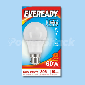 Eveready 8.8W LED GLS Lamp - 806lm - COOL WHITE - B22  - COOL WHITE