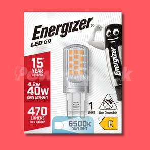 Energizer 4.2W LED G9 Lamp - 470lm - 6500k - DAYLIGHT