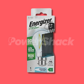 Energizer A Rated LED Elite GLS B22 Filament Lamp 806lm 3.8W = 60W - 6500K  - Daylight