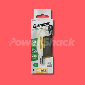 Energizer A Rated LED Elite Candle B22 Filament Lamp 470lm 2.2W = 40W