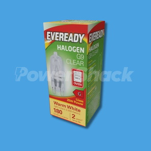 Eveready 25w G9 Halogen Oven Bulb 