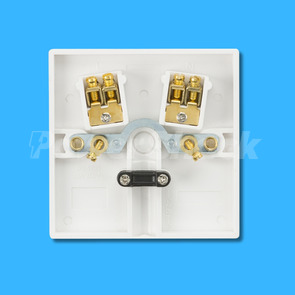 Knightsbridge Square Edge 20A Flex Outlet Plate