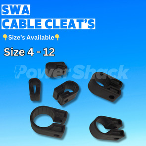 UNICRIMP Black Cable Cleats