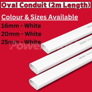 Univolt Oval Conduit (2m Length)