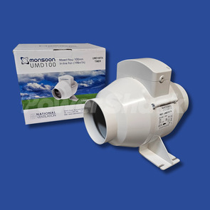 Monsoon Inline Extractor Fan with Timer