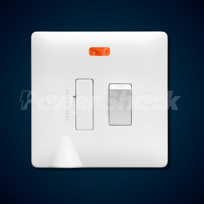 Verso 13A Switched Fused Connection Unit - with Neon & Flex Outlet