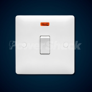 Verso 1 Gang 20A Double Pole Switch Plate - With Neon