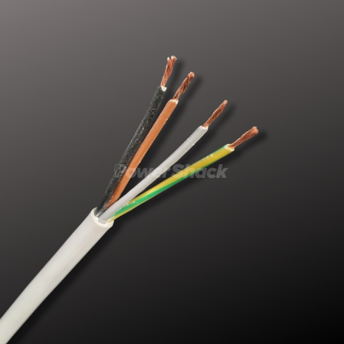 3184Y 1.0mm 4 Core Flex - White