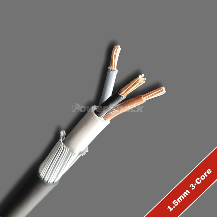 1.5mm 3 Core SWA Armoured Cable - 6493X