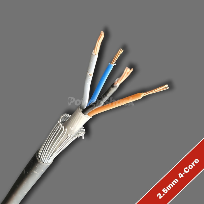 2.5mm 4 Core SWA Armoured Cable - 6494X