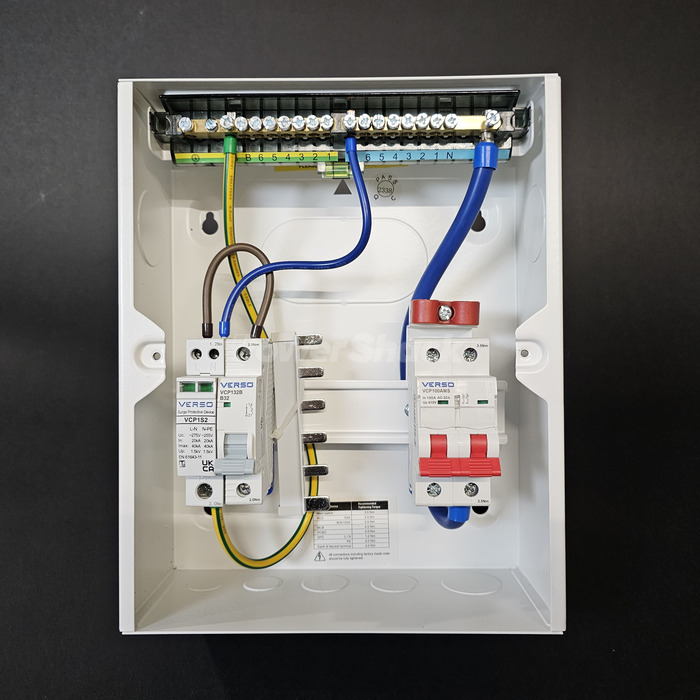 Navitas 100A Mainswitch Consumer Unit c/w T2 Surge Protection