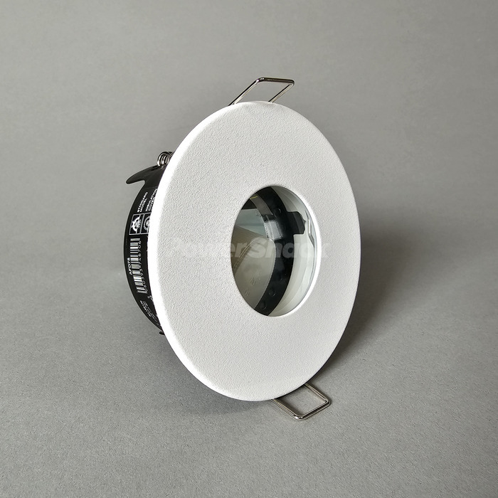 ALL LED ican 75 Fire Rated GU10 Downlight complete with IP65 Bezel